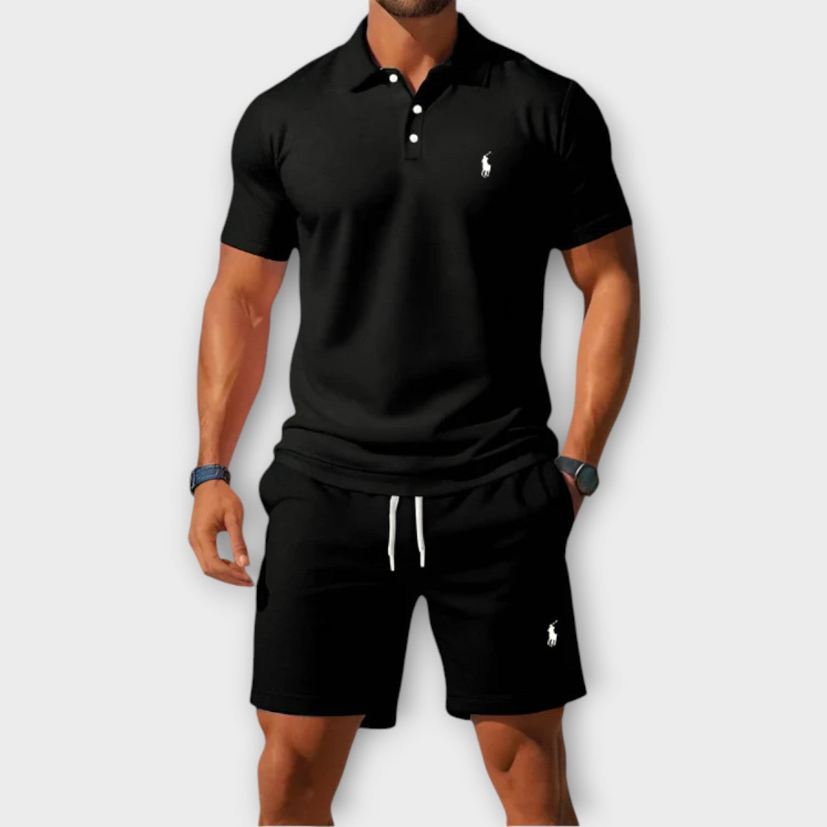 Blaine RL™ | Ensemble Décontracté Polo en Coton Piqué et Short
