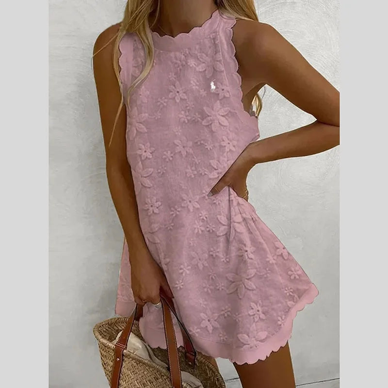 🔥Robe décontractée sans manches unie RL