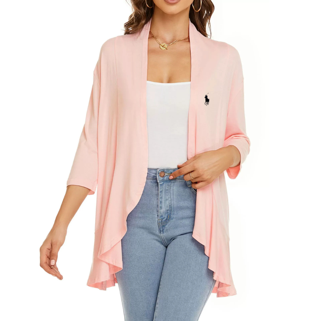 Veste drapée sans fermeture RL