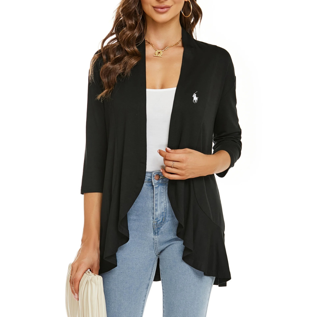 Veste drapée sans fermeture RL
