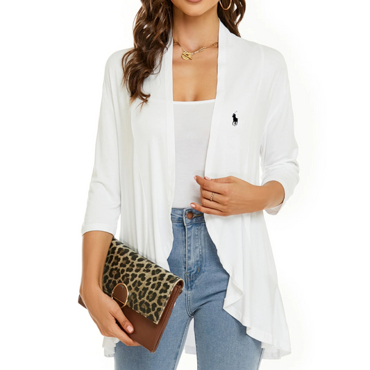 Veste drapée sans fermeture RL