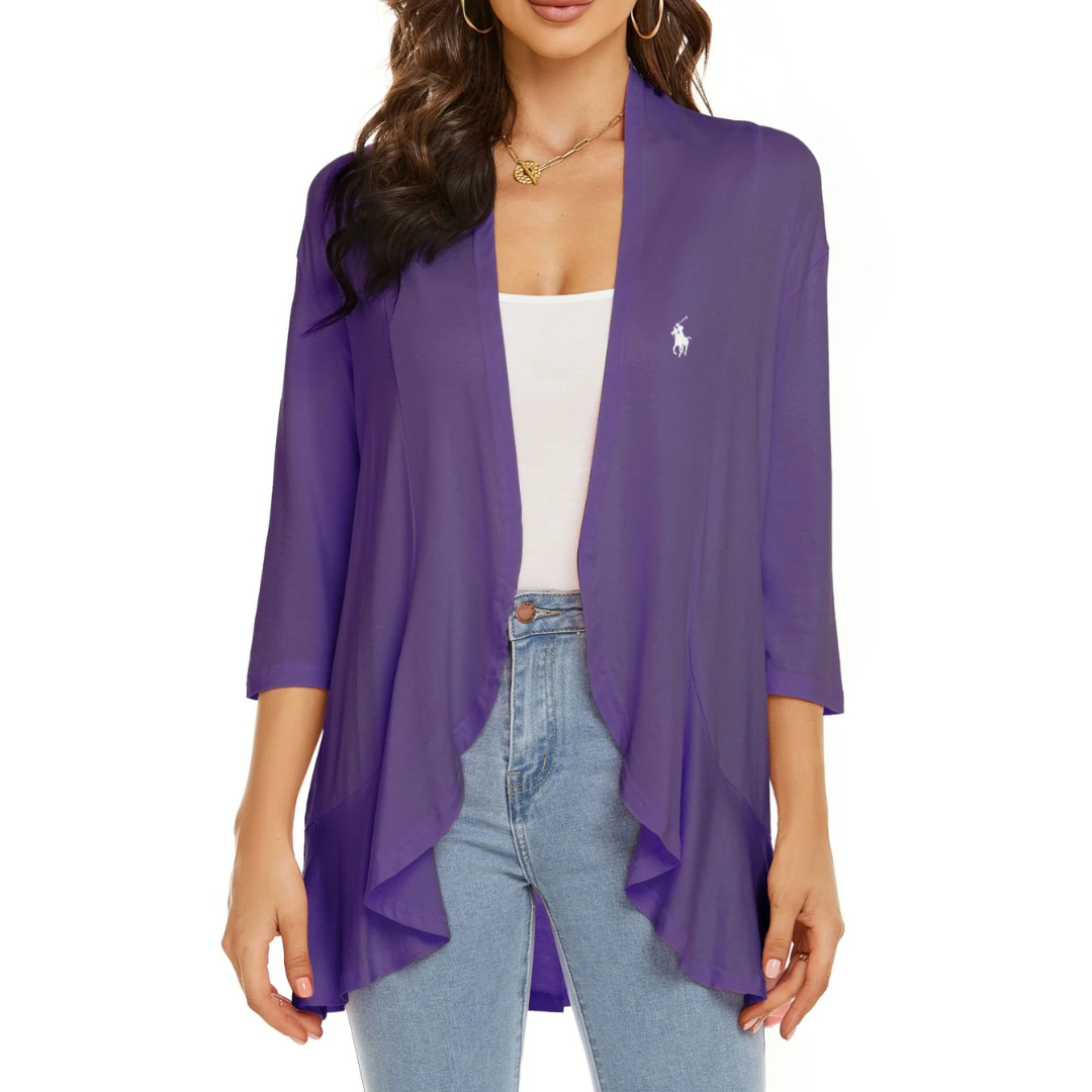 Veste drapée sans fermeture RL
