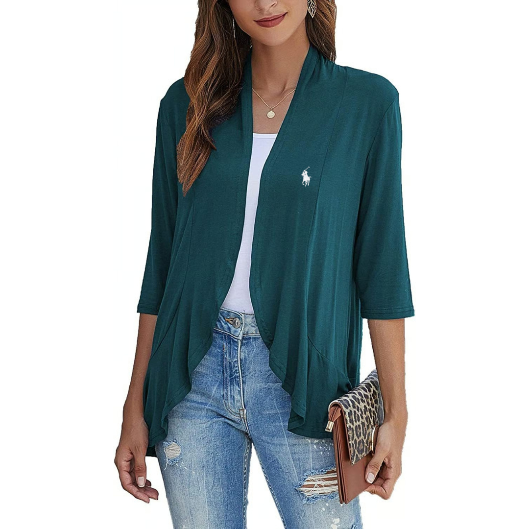 Veste drapée sans fermeture RL
