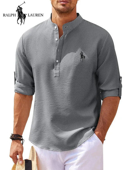 Henlor RL™ | Chemise Henley Classique à Manches Longues
