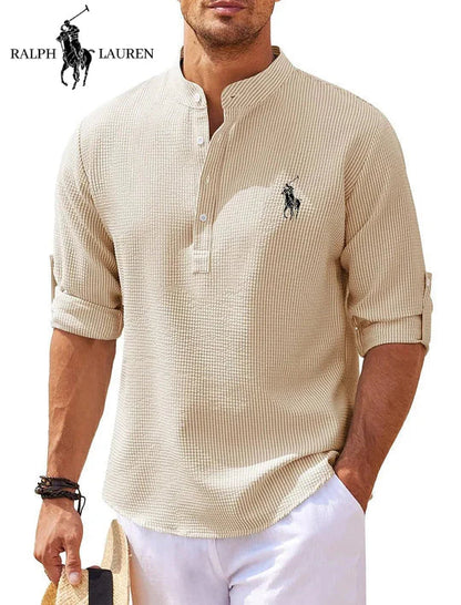 Henlor RL™ | Chemise Henley Classique à Manches Longues
