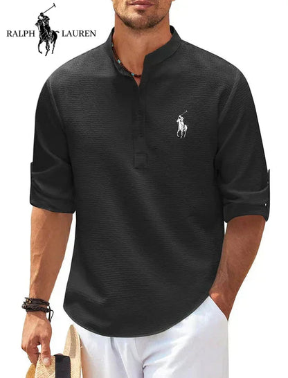 Henlor RL™ | Chemise Henley Classique à Manches Longues