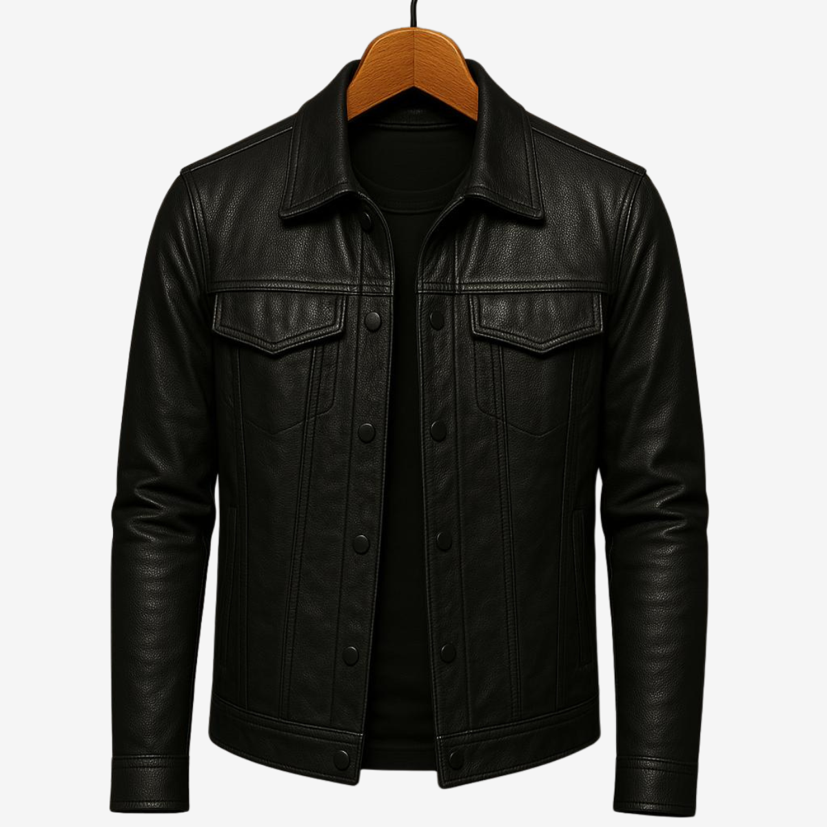 Velrik™ | Veste en Cuir Décontractée et Élégante