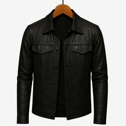 Velrik™ | Veste en Cuir Décontractée et Élégante