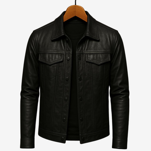 Velrik™ | Veste en Cuir Décontractée et Élégante