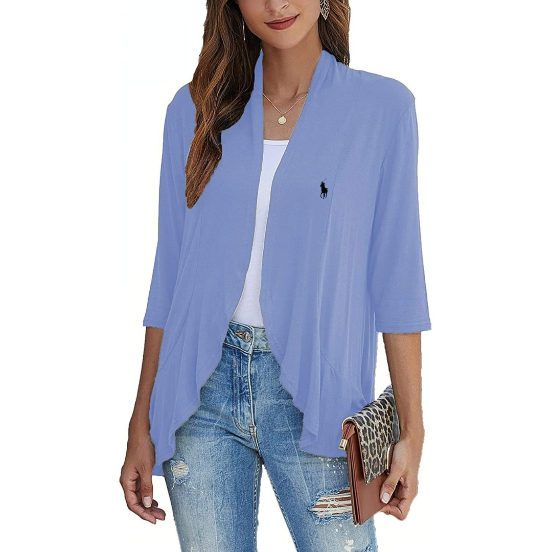 Veste drapée sans fermeture RL
