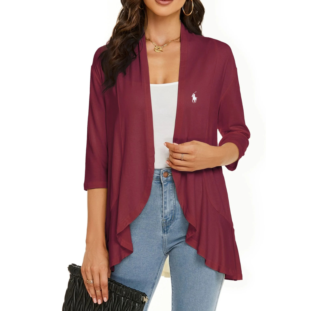 Veste drapée sans fermeture RL