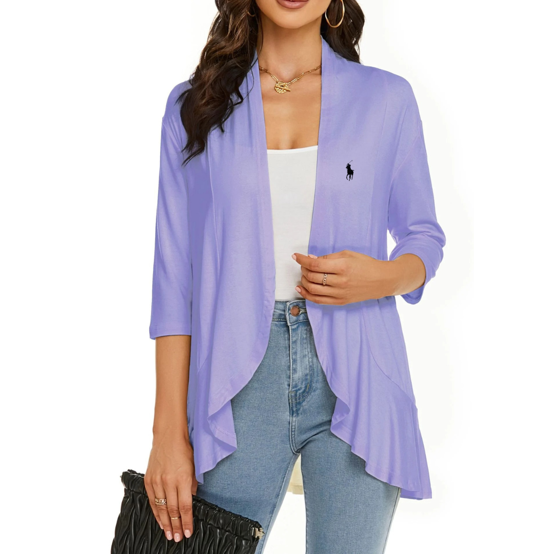 Veste drapée sans fermeture RL