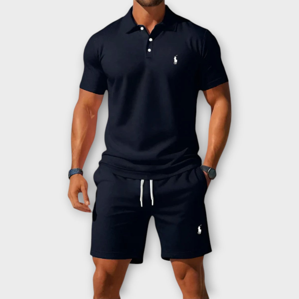Blaine RL™ | Ensemble Décontracté Polo en Coton Piqué et Short