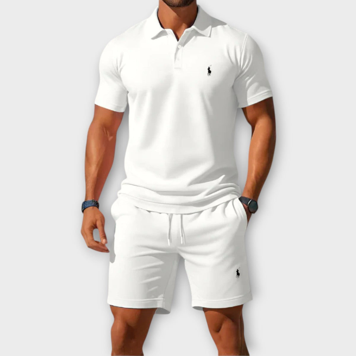 Blaine RL™ | Ensemble Décontracté Polo en Coton Piqué et Short