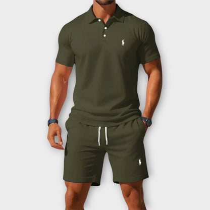 Blaine RL™ | Ensemble Décontracté Polo en Coton Piqué et Short