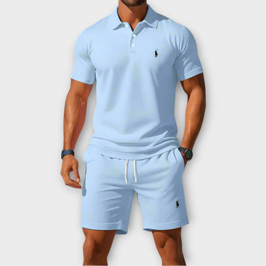 Blaine RL™ | Ensemble Décontracté Polo en Coton Piqué et Short
