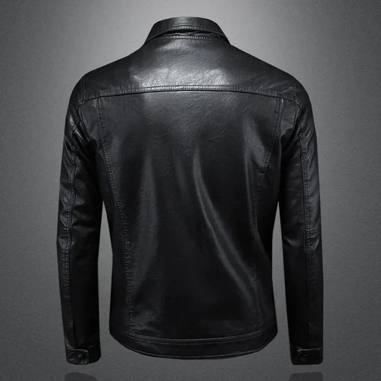 Velrik™ | Veste en Cuir Décontractée et Élégante